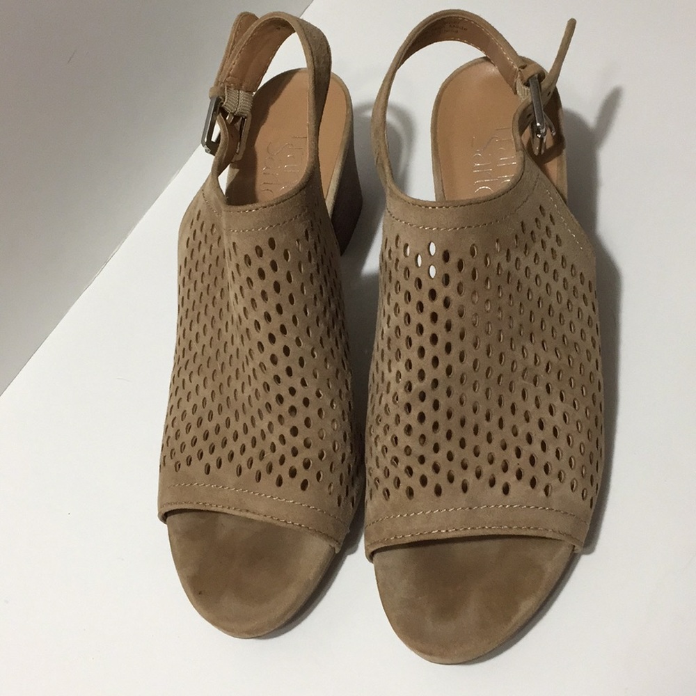 Franco Sarto open toed wide heel shoes size 9.5 - Picture 2 of 6